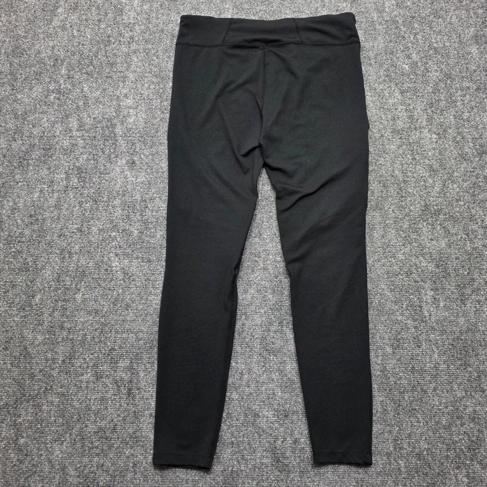 Fox Racing Moto Leggings Black Ribbed Panel Women's Large Athletic Gym Tights - Picture 3 of 13